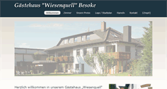 Desktop Screenshot of besoke-gaestehaus-wiesenquell.de